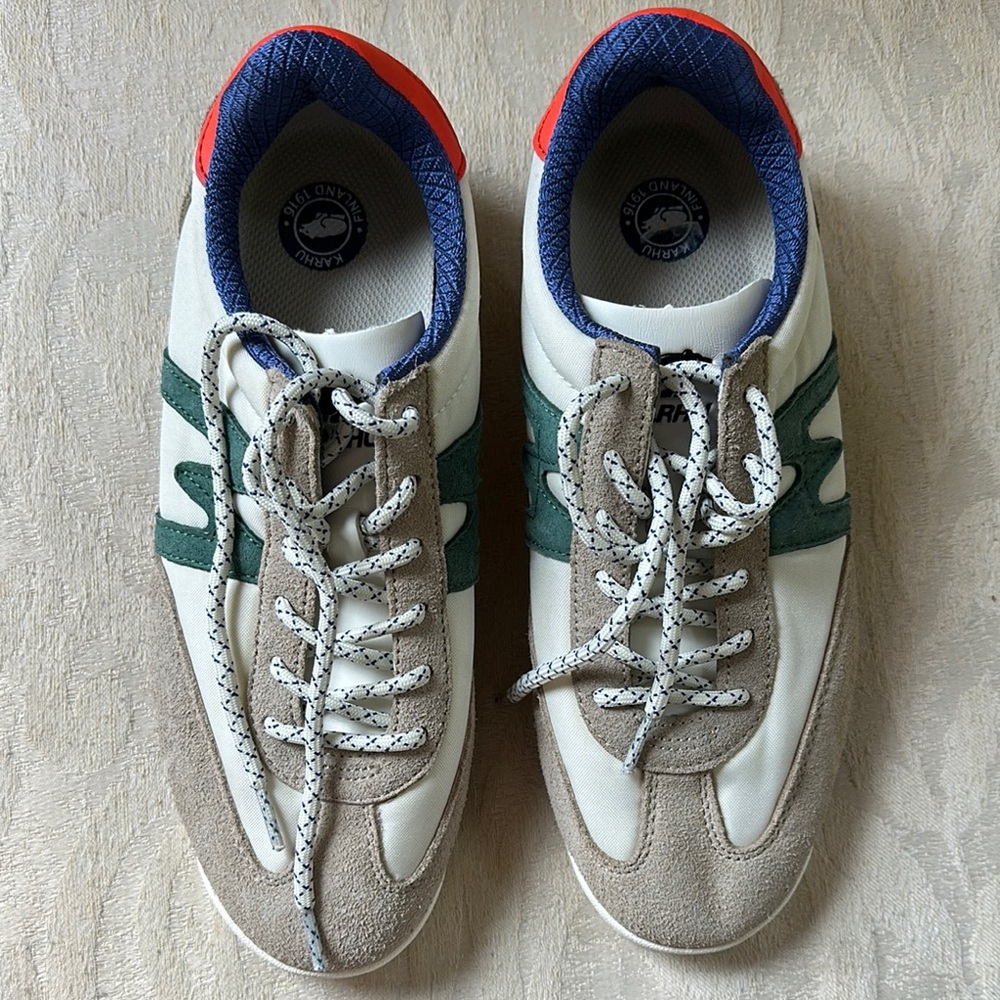 KARHU CHAMPIONAIR  MESTARI SNEAKER WHITE TAN BLUE GREEN‎ ORANGE